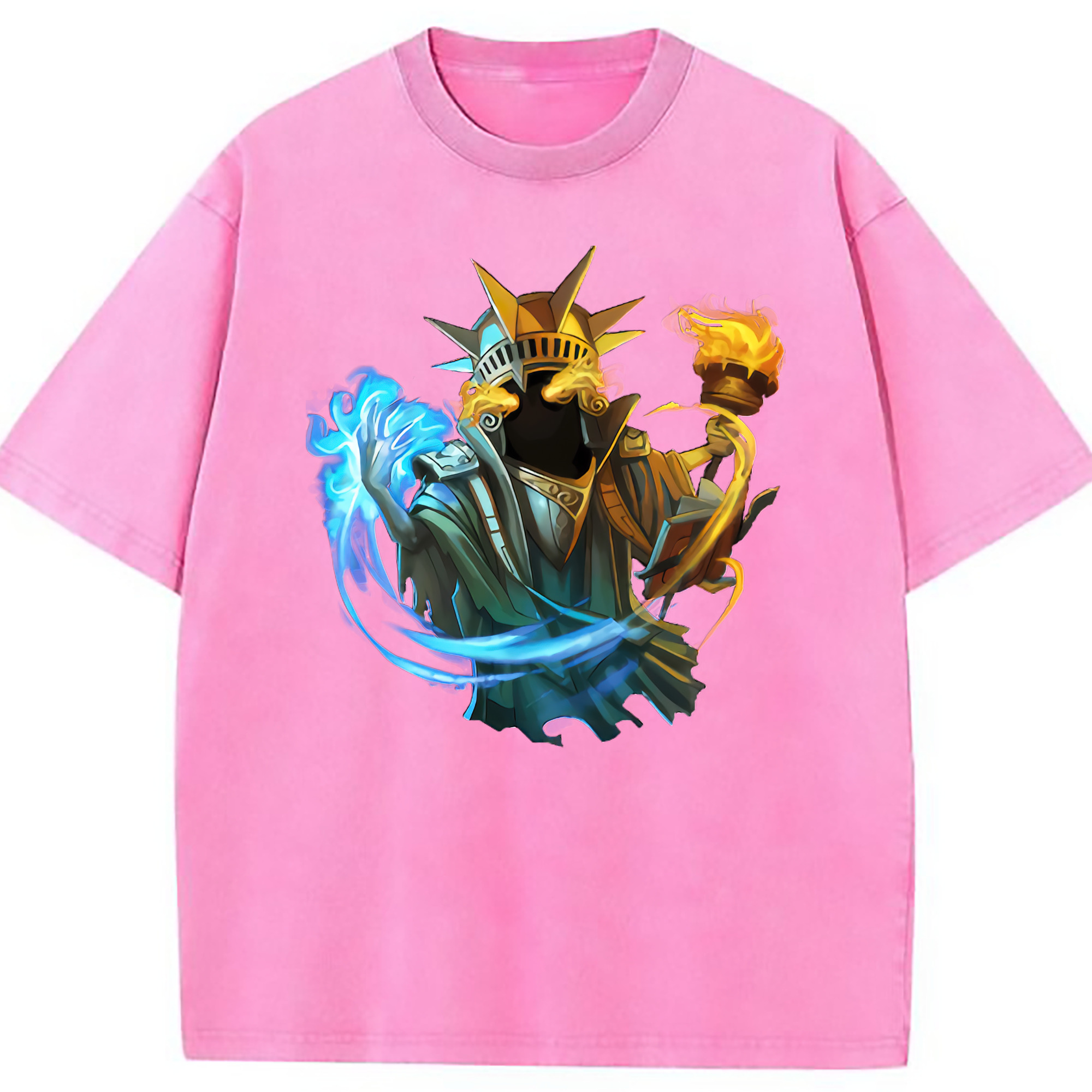 （画像用） リーグ・オブ・レジェンド League of Legends LOL 綿100% ヴィンテージ風 半袖Tシャツ（フロントプリント）
